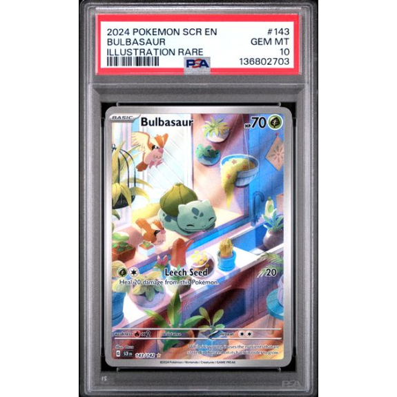 Bulbasaur #143 (Stellar Crown) · PSA 10