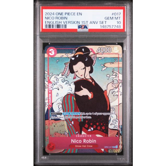 Nico Robin #OP01-017 (Romance Dawn) · PSA 10