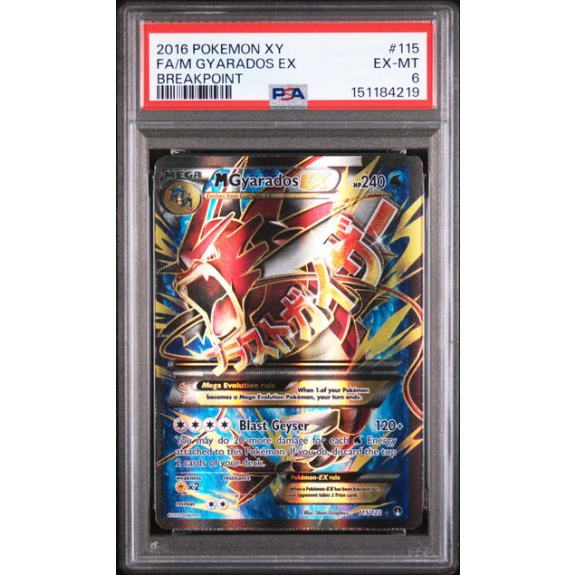 FA/M GYARADOS EX #115 BREAKPOINT PSA 6