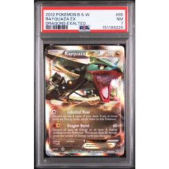 RAYQUAZA EX #85 DRAGONS EXALTED PSA 7