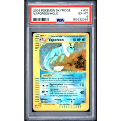 Vaporeon #H31 (Skyridge) · PSA 6