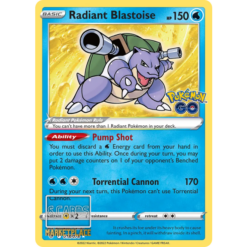 Radiant Blastoise #18 (Pokémon GO) · Foil · Near Mint