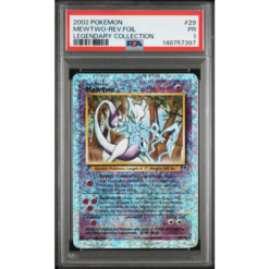 MEWTWO-REV.FOIL #29 LEGENDARY COLLECTION PSA 1