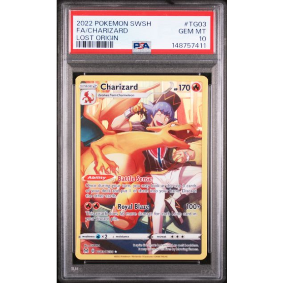FA/CHARIZARD #TG03 LOST ORIGIN PSA 10