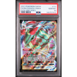 FA/RAYQUAZA VMAX #111 EVOLVING SKIES PSA 10