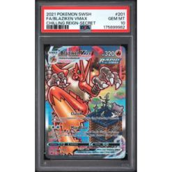 FA/BLAZIKEN VMAX #201 CHILLING REIGN-SECRET PSA 10